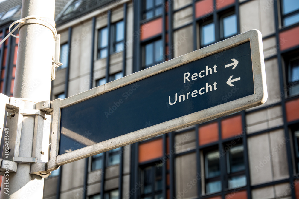 Schild 61 - Recht