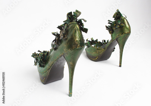 Green High Heel Shoe