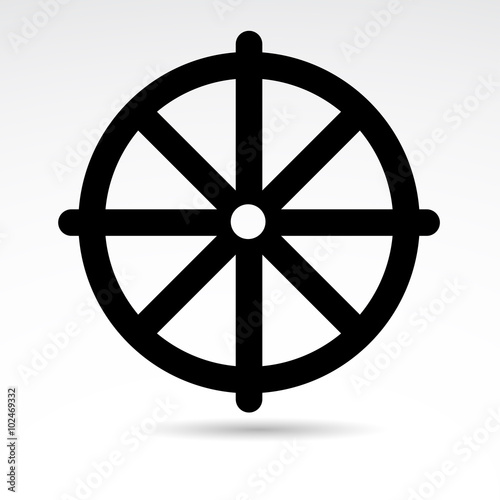 Buddhism vector icon.