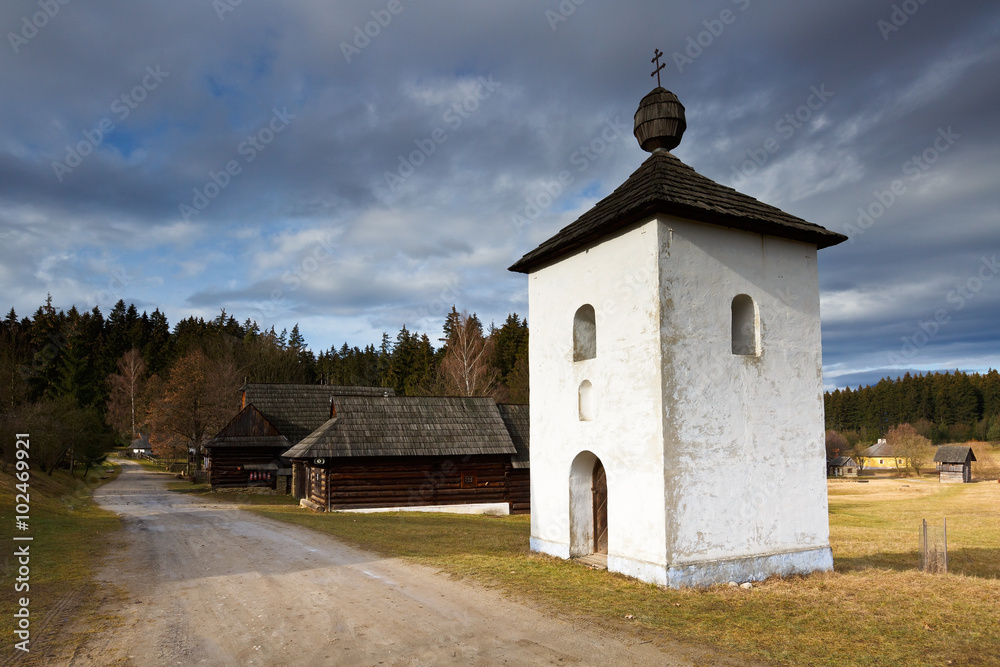Traditional Slovak architecture in Martin, Slovakia.