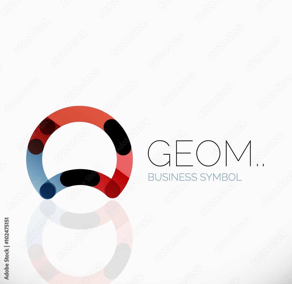 Logo, linear abstract geometric icon Logo, linear abstract geometric icon
