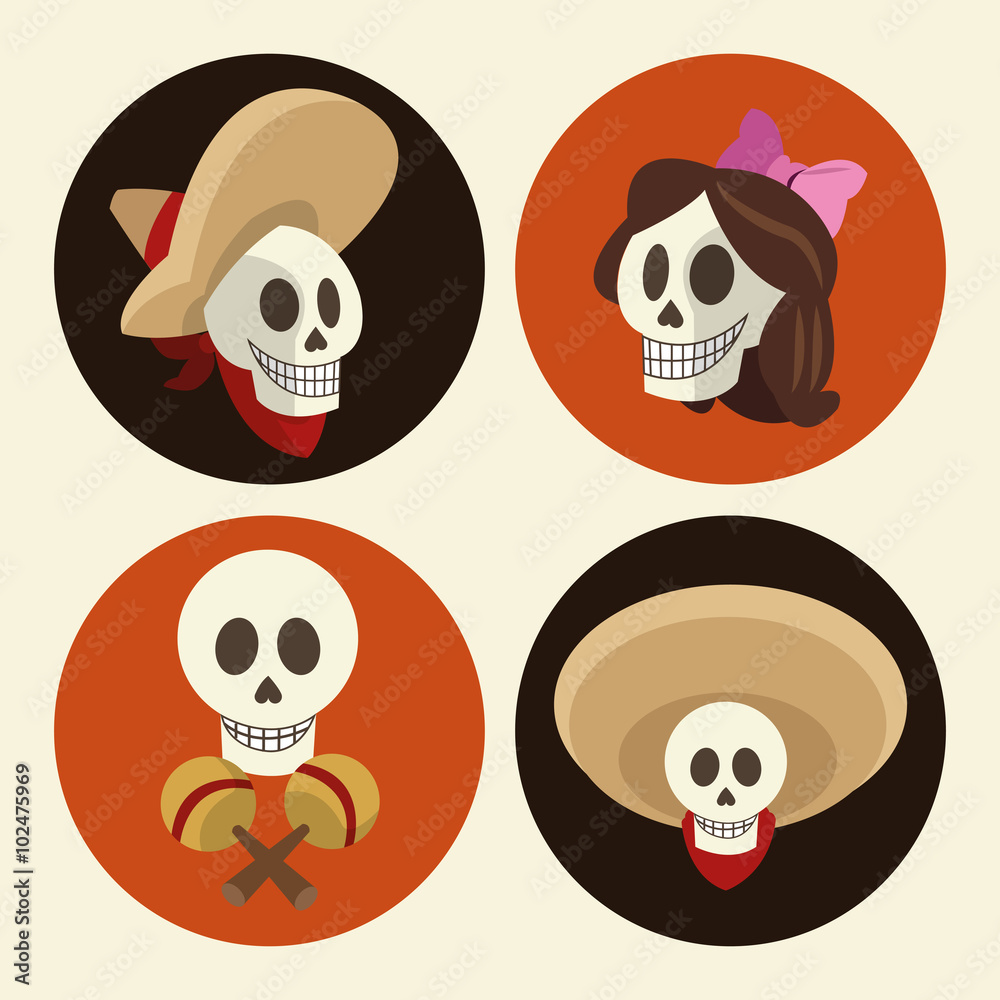 Fototapeta premium Mexican culture design 