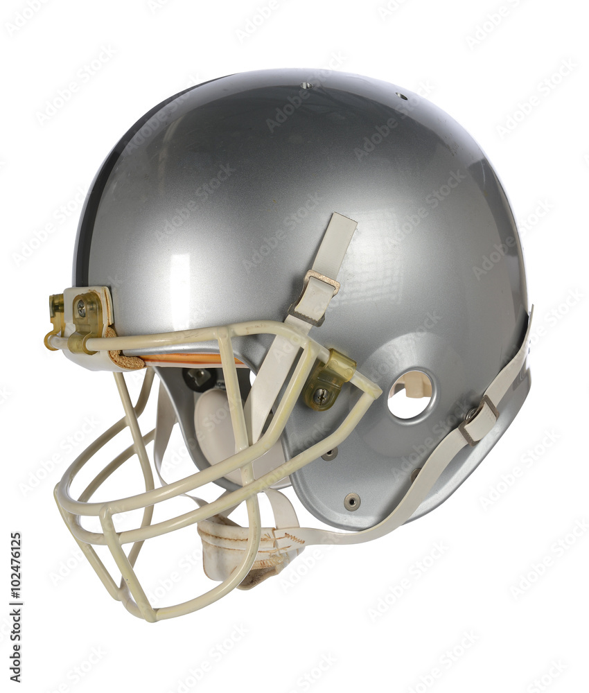 Fototapeta premium Silver Football Helmet