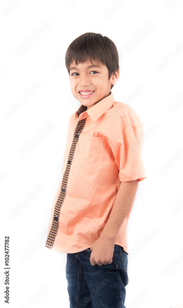 Little happy boy laugh looking at camera portrait Little happy boy laugh looking at camera portrait