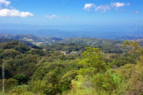 View from Monteverde to Nicoya Peninsular, Costa Rica