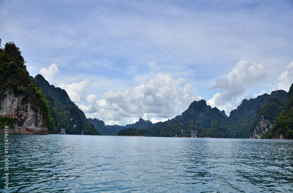 this is khao sok national park at suratthani,Thailand