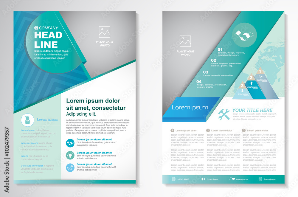 Vector Brochure Flyer design Layout template, size A4, Front page and back page, infographics. Easy to use and edit. Vector Brochure Flyer design Layout template, size A4, Front page and back page, infographics. Easy to use and edit.