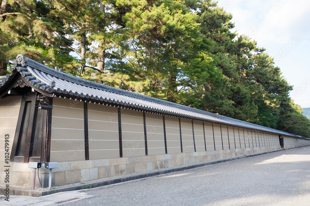 Walls of the Imperial Palace in Kyoto