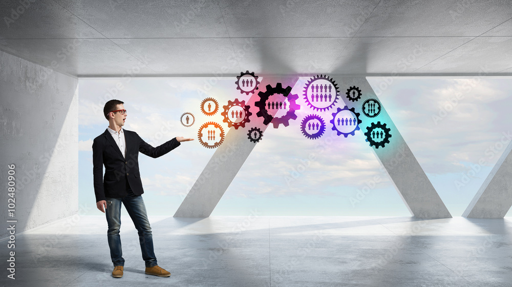 Obraz premium He possesses constructive thinking