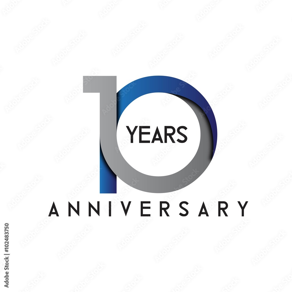 anniversary CIRCCLE MODERN BLUE GRAY anniversary CIRCCLE MODERN BLUE GRAY