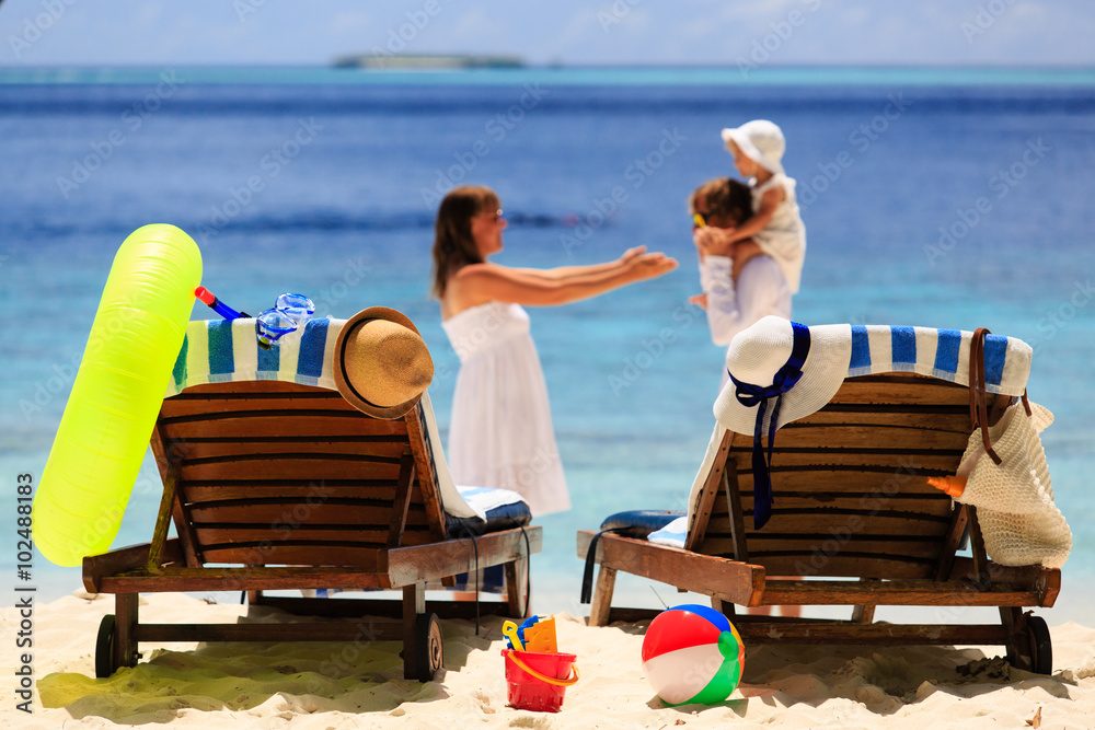 family beach vacation concept family beach vacation concept