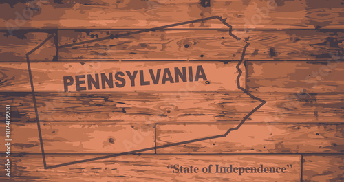 Pennsylvania Map Brand