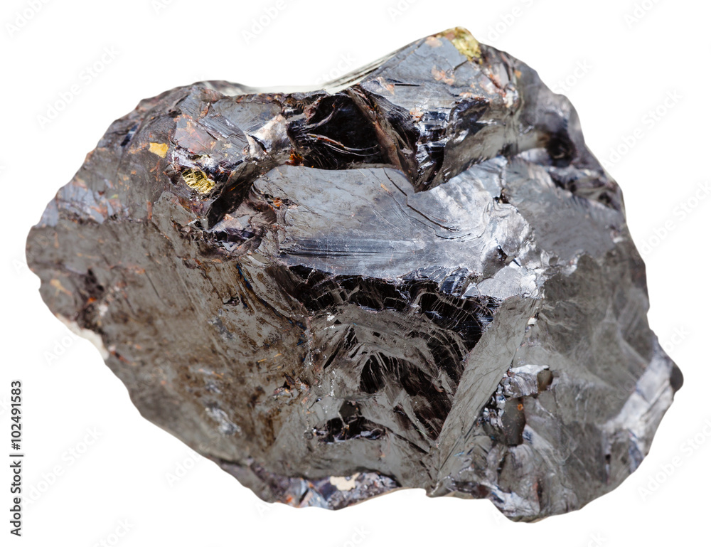 sphalerite (marmatite, zinc blende) stone isolated