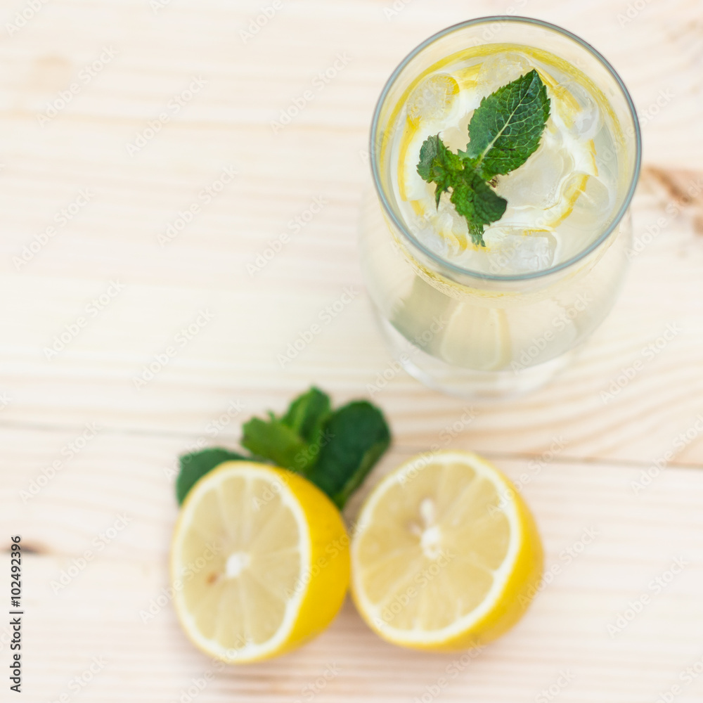 Lemonade with lemon and ginger Lemonade with lemon and ginger