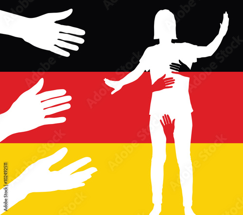 Abuse and harassemnet over German flag