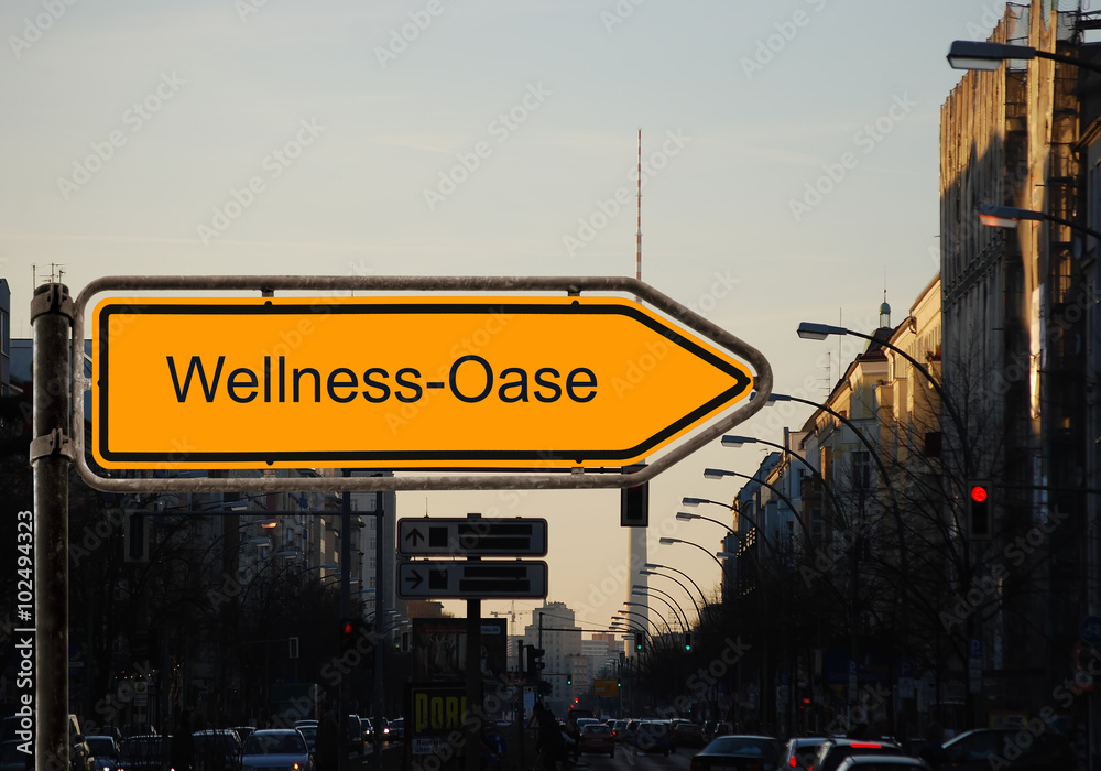Fototapeta premium Schild 37 - Wellness-Oase