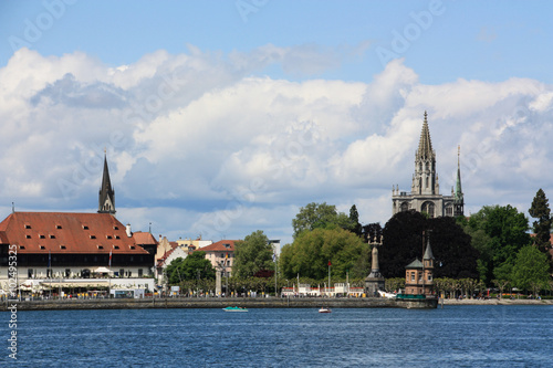 Hafen in Konstanz von Boot