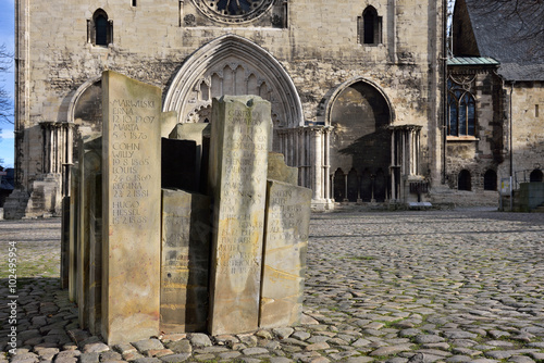 Mahnmal für die Judendeportation in Halberstadt photo