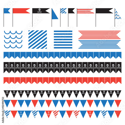 vintage nautical and pirate party