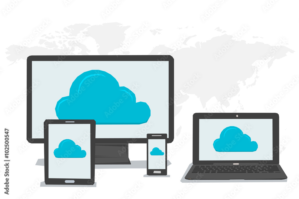 General cloud storage on different devices General cloud storage on different devices