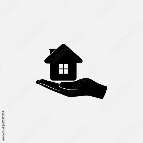  hand  home  icon