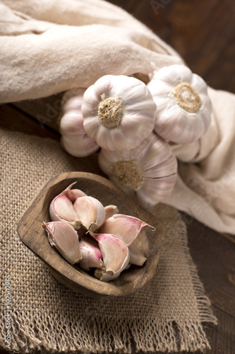 closeup of garlic