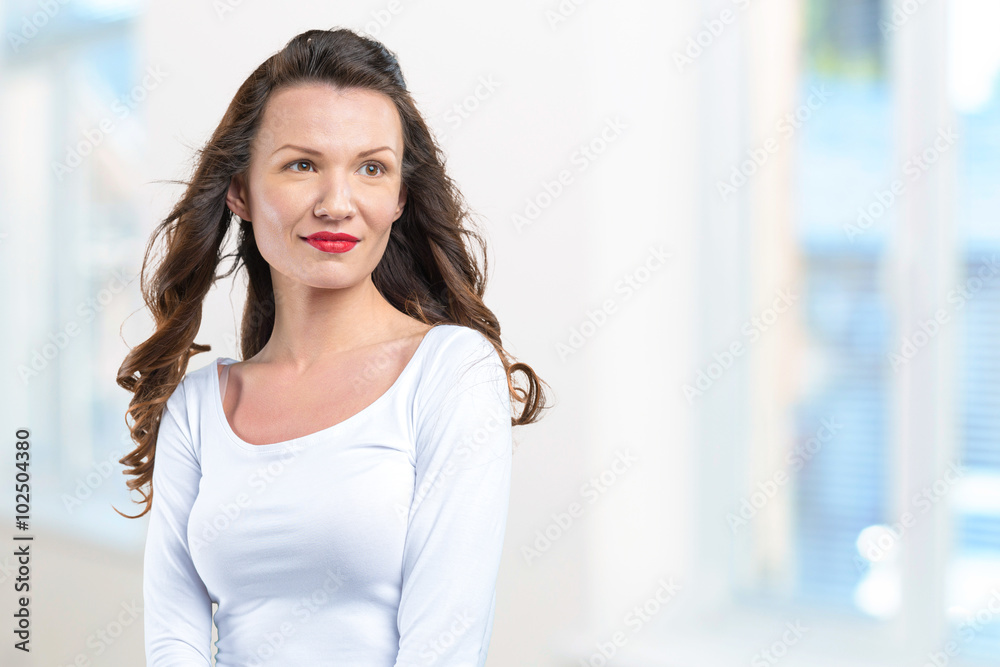 Beautiful woman smiling