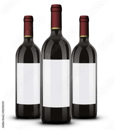 Bouteille de vin rouge 04