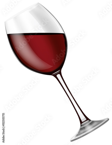 Verre de vin rouge 02