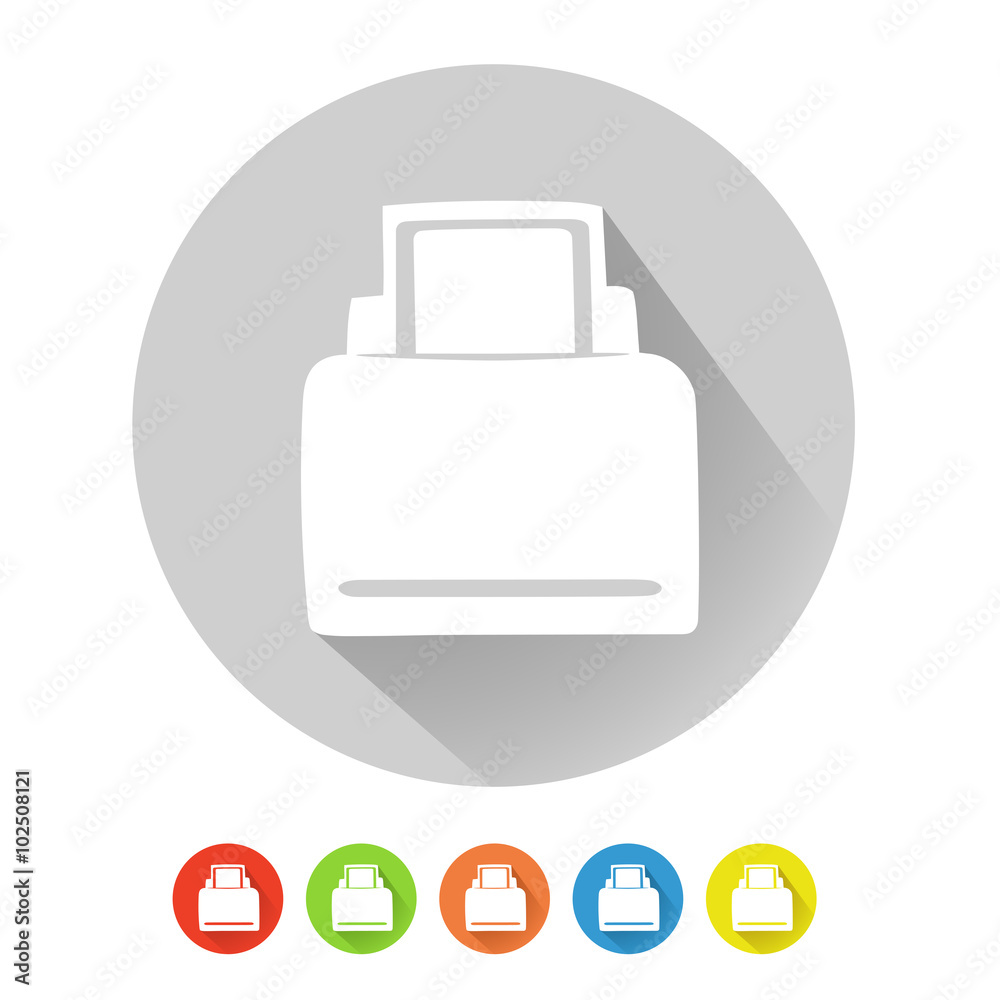 This is an illustration of printer symbol This is an illustration of printer symbol