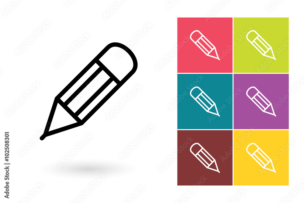 Pencil vector icon or edit symbol. Pencil icon or pencil pictogram for logo with pencil or label with pencil Pencil vector icon or edit symbol. Pencil icon or pencil pictogram for logo with pencil or label with pencil