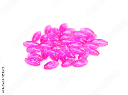 Canvas Print Pink beads