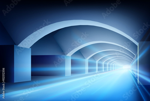 Illustration of empty hall. Vector illustration.