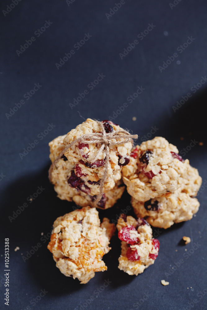 Healthy cookies foк the kids with dried apricots, cranberries and oatmills Healthy cookies foк the kids with dried apricots, cranberries and oatmills
