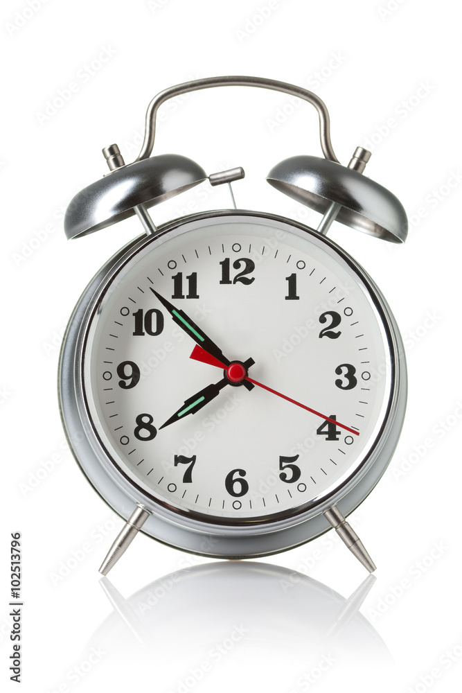 Alarm clock isolated on white background Alarm clock isolated on white background