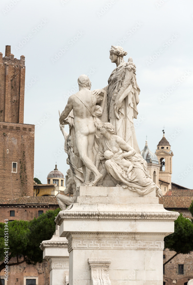 Altar of the Fatherland (Altare della Patria) known as the Monumento Nazionale a Vittorio Emanuele II (