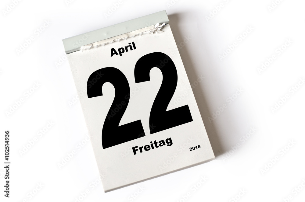 22. April 2016 22. April 2016