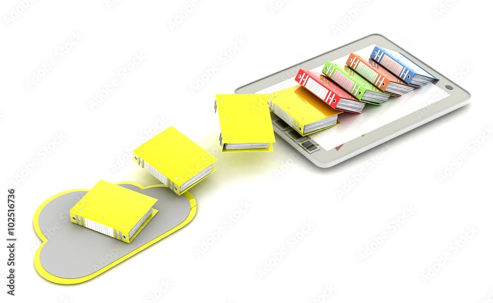 Fototapeta premium computer (documents folder