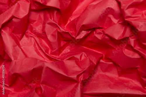 Crumpled Red paper Horisontal