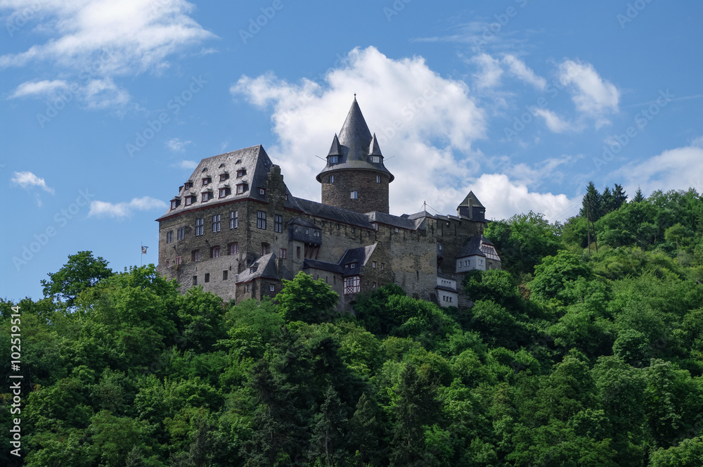 Castle Stahleck above the rhine valley, Bacharach, Germany