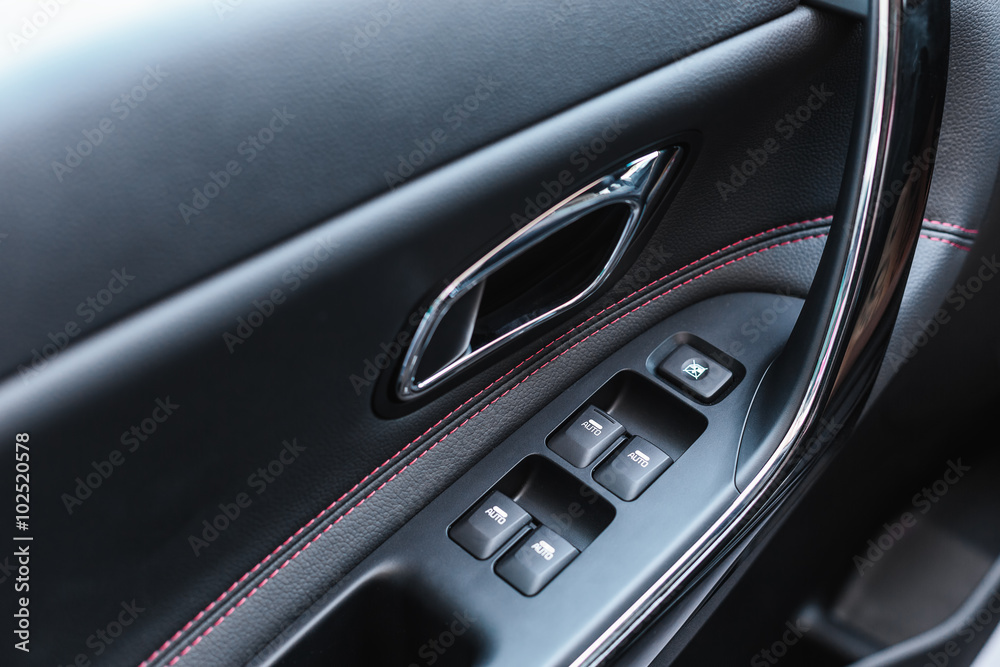 Car interior design, modern dashboard