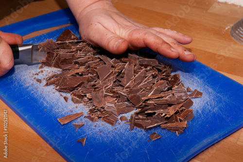 Schokolade zerkleinern