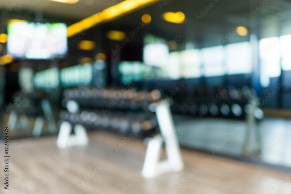 Fitness gym blurred background Stock Photo | Adobe Stock