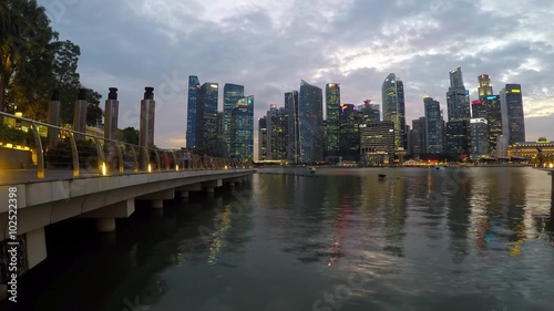 View of downtown core from the Marina Bay, Singapore