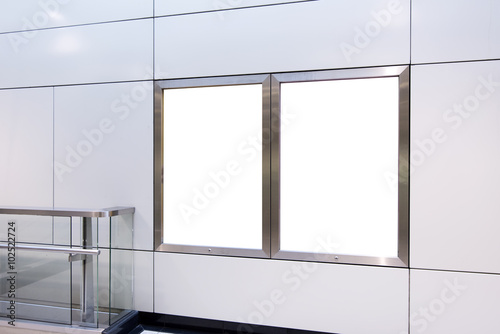 Empty White Billboard