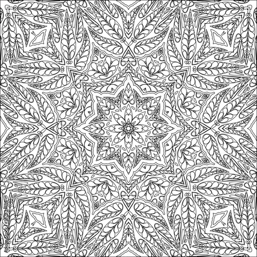 Coloring page ornamental pattern