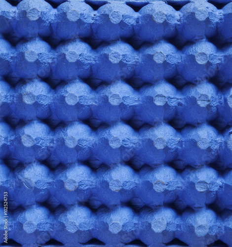 Blue Egg Box / Carton / Tray background texture / abstract. photo