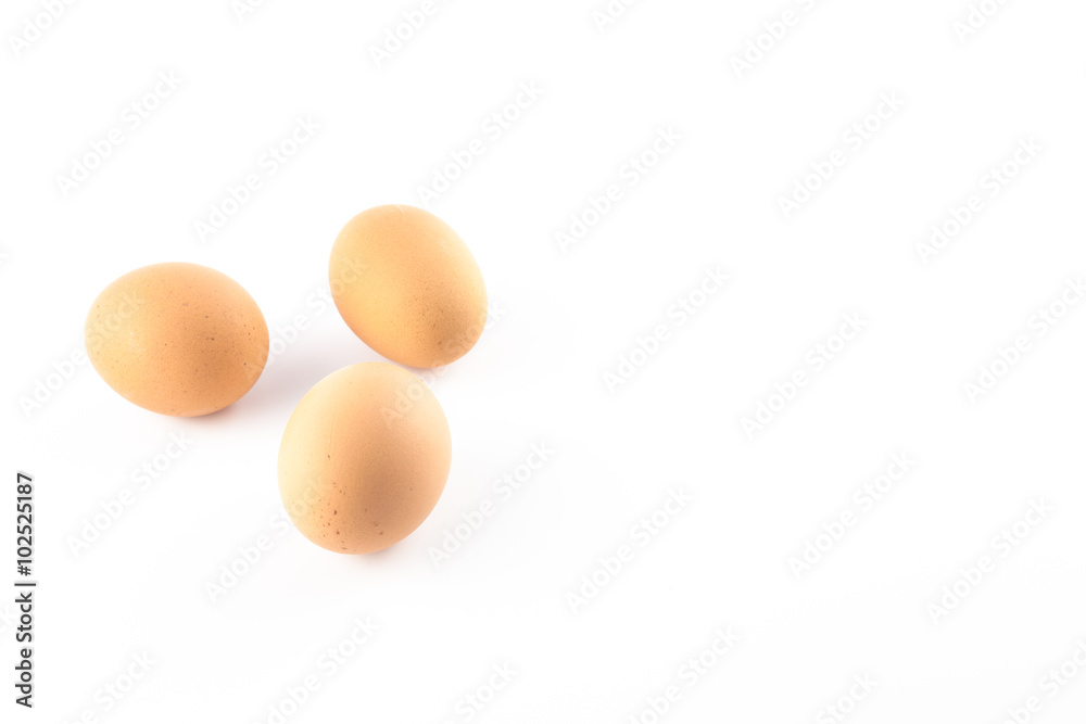 Three Eggs on white Three Eggs on white