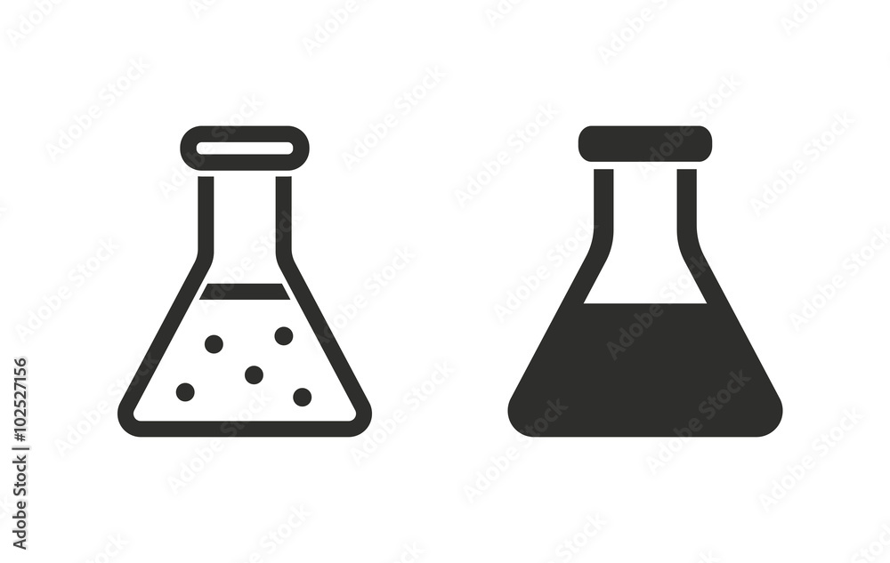 Flask - vector icon. Flask - vector icon.