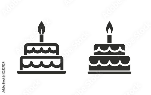 Cake - vector icon.